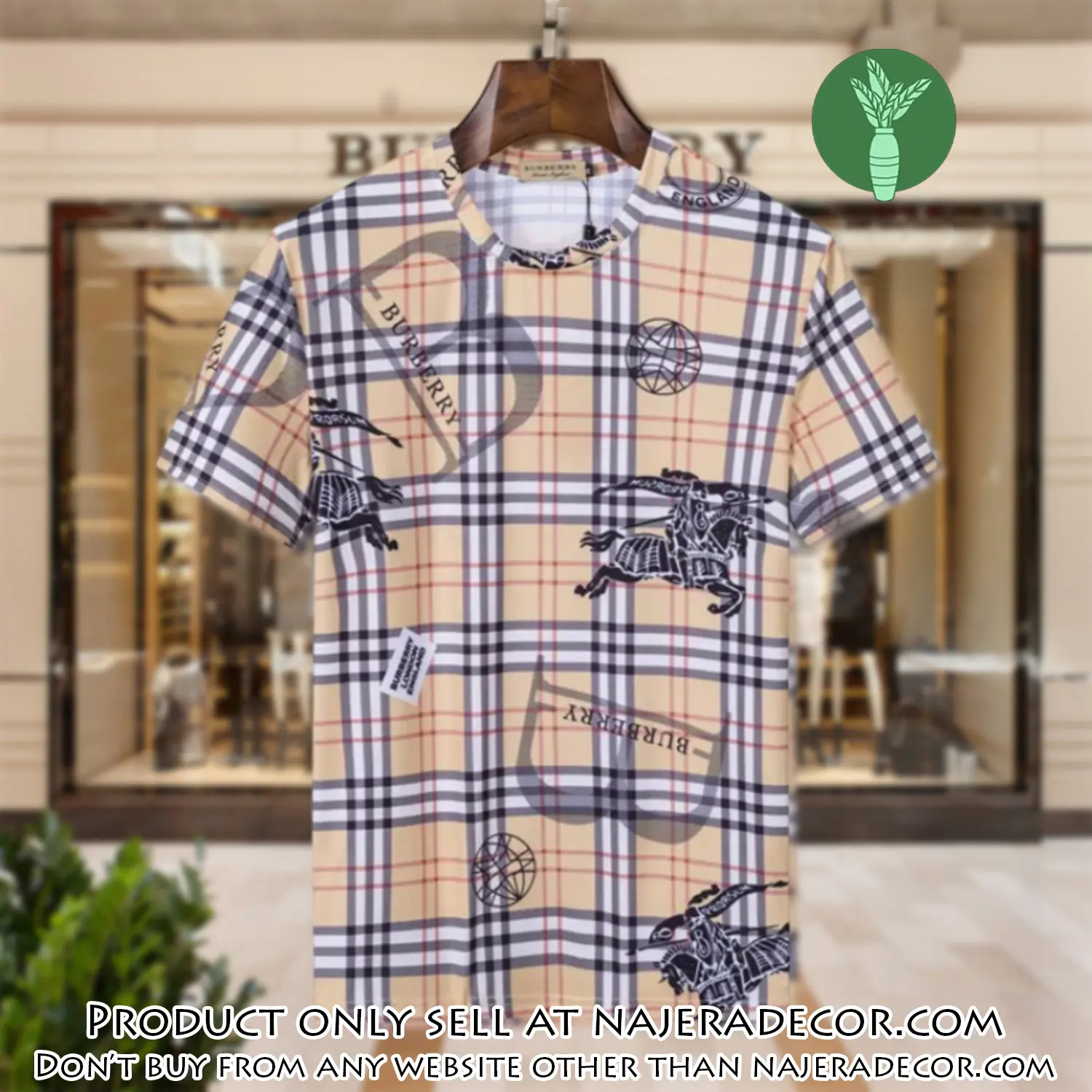 Burberry logo luxury brand tshirt outfit for men women njr2935731